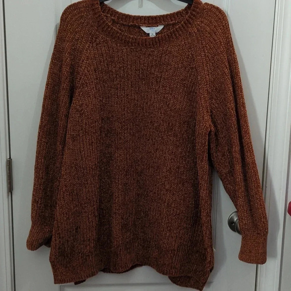 Time and Tru Women's Textured Hi-Lo Sweater - Picture 4 of 8